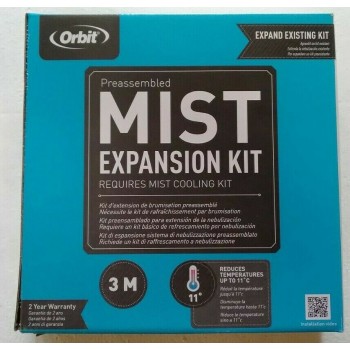 Orbit Preassembled Outdoor Mist Kool-Kit Misting System 3.7m + Extension 3m